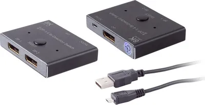 Produktbild von DisplayPort 1.4 Umschalter 2x1, bidirektional, 8K