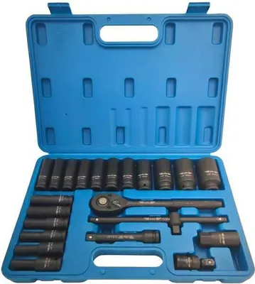Produktbild von Adler Set 1/2" Ratsche + Schlagmuttern 23Szt.