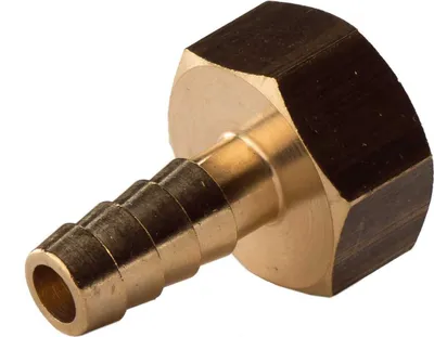 Produktbild von Messing Gewinde-Fitting Schlauchanschluss 1/2' IG (DN 15) Länge 15 mm - schwere Ausführung