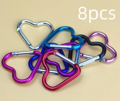 Obrázek produktu pro 8 kusů spon ve tvaru srdce s motivem horolezce