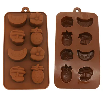 Produktbild von Pralinenform aus Silikon, Früchte 3D