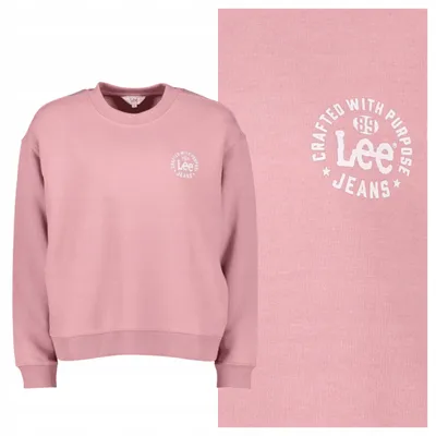 Immagine prodotto di Lee | Maglione da donna con scollo rotondo, cotone, rosa, taglia M