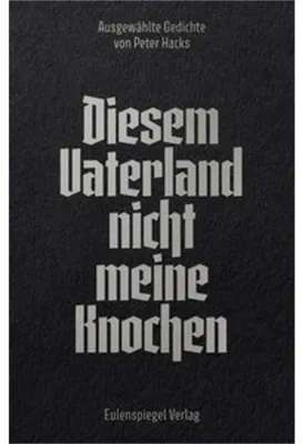 Immagine prodotto di Diesem Vaterland nicht meine Knochen