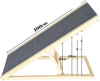 Obrázek produktu pro Schůdky pro psy, nastavitelná výška, protiskluzový design, 100 cm