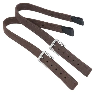 Produktbild von Kieffer Dressurbügelriemen Velours braun oder schwarz, Farbe:dunkelbraun, Größe:72 cm