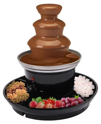 Imagen del producto de Fuente de chocolate con 3 niveles, ideal para fiestas y cumpleaños