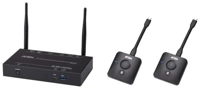 Productafbeelding van ATEN VP2021KIT: 4K draadloze presentatieschakelaar met quad-weergave