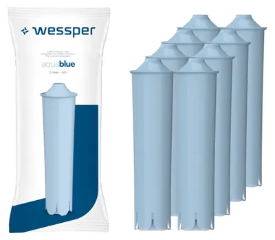 Image de Filtre à eau Wessper pour machine à café automatique, compatible avec Jura Impressa, lot de 8