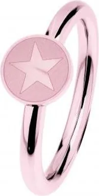 Produktbild von Ernstes Design Damenring aus Edelstahl, Roségoldfarben, mit Sternsymbol