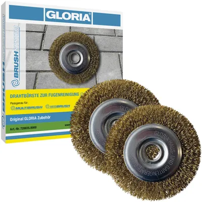 Immagine prodotto di Set di 2 spazzole per giunti Gloria | Spazzole di ricambio per MultiBrush, WeedBrush