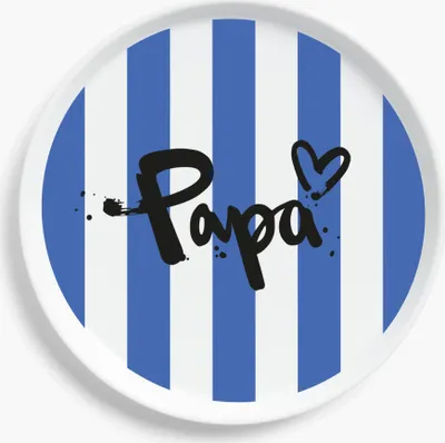 Image de PPD Formart Papa Trend Plate 21, Assiette, Assiette à petit-déjeuner, Assiette à gâteau, New Bone China, Ø 21 cm, 160903063