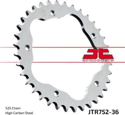 Produktbild von JT SPROCKETS Aluminiumritzel hinten 752 - 525