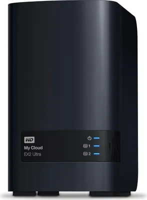 Zdjęcie produktu dla Western Digital My Cloud EX2 Ultra, NAS, Desktop, Marvell, Armada 385, 1 GB, DDR3