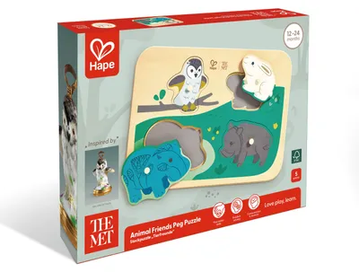 Produktbild von The Met: Steckpuzzle "Tierfreunde" - 4 Teile