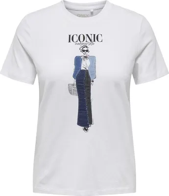 Immagine prodotto di Maglietta ONLEMMA Regular Fit Donna 15329752 Bianco, XS