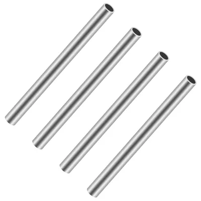 Edelstahlrohr 9 mm x 0,4 mm x 150 mm, 4 Stück