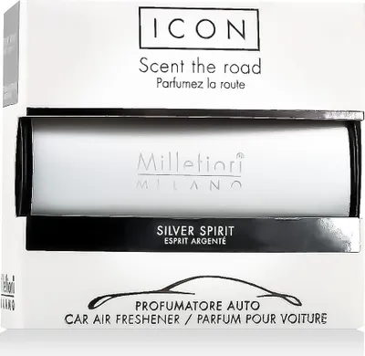 Immagine prodotto di Millefiori Milano Icon Car Air Freshener Silver Spirit Classic