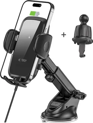 Immagine prodotto di Tech-Protect phone car mount + charger CM15W-V1