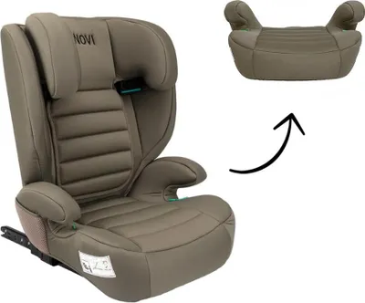 Produktbild von Novi James i-Size Autositz R129 – Isofix – 100–150 cm – abnehmbare Rückenlehne - Taupe
