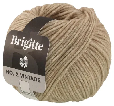 Produktbild von Lana Grossa BRIGITTE NO. 2 VINTAGE 50 g Soffilo mit Seide & Merinofasern 115 m  Farbe 201 - Graubeige meliert