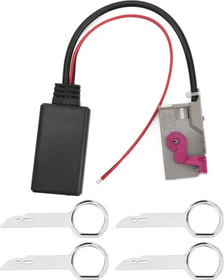Zdjęcie produktu dla Samochodowy moduł Bluetooth z kablem Aux-in i bezprzewodowym adapterem audio do A3 A4 A6 TT R8 RNS-E 32PIN