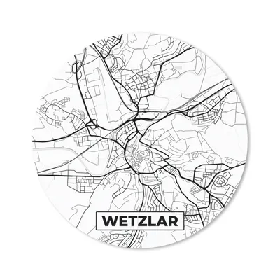 Produktbild von MuchoWow® Mauspad Mousepad Karte - Wetzlar - Stadtplan - Karte 30x30 cm - Mousepads - Maus Mat - Pad - Mausunterlage - Tischunterlage - Schreibtischmatten