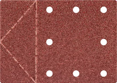 Image de GRAPHITE Papier abrasif 115 x 160 mm, trous, perforation déchirable, velcro. K40, 3 pièces