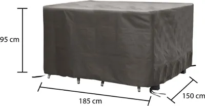 Produktbild von Winza Outdoor Covers - Gartenmöbelzubehör - Gartenmöbel-Schutzhüllen - Premium Abdeckung/Schutzhülle Gartenmöbelset - 185x150x95 cm