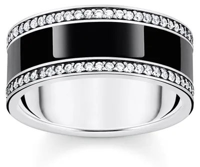 Obrázok produktu pre Thomas Sabo - TR2446-691-11-58 - Prsteň - Dámsky - 925 striebro, začiernený - šírka 58