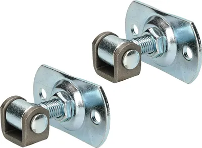 Obrázok produktu pre KOTARBAU® Sada 2 nastaviteľných závesov M16 so skrutkovacou doskou Obdĺžnikový 100x55 mm Pevná konštrukcia