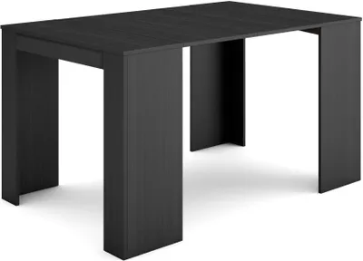 Produktbild von Ausziehbarertisch, 140x90x77cm, Für 6 Gäste, Esszimmertische, Schwarz