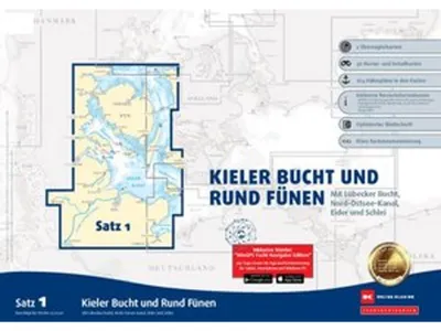 Zdjęcie produktu dla Zestaw map żeglarskich nr 1: Zatoka Kilońska i okolice Fionii (wydanie z 2026 r.)