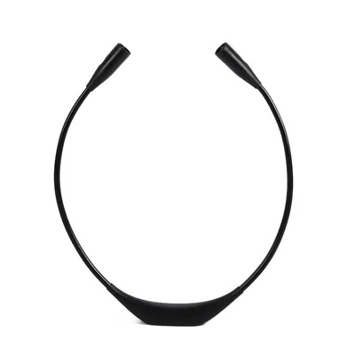 Obrázek produktu pro AIORBER LED lampa na čtení na krk, dobíjecí, pro čtení knih v posteli, pletení, háčkování, 3 nastavitelné úrovně jasu, černá barva