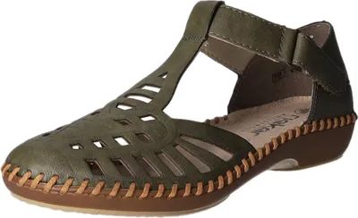 Produktbild von Rieker Damen-Slipper Oliv-Grün, Farbe:grün, EU Größe:41