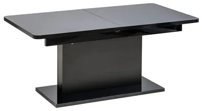 Produktbild von Masseno Esstisch METRON 126 cm x 70 cm Rechteckig Tisch für Wohnzimmer, Küche, Schwarz