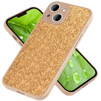 Zdjęcie produktu dla Etui z naturalnego korka na iPhone 14 Plus, ochronne etui z TPU na telefon Cork Cover
