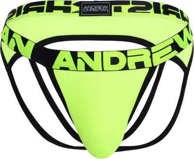 Obrázek produktu pro Andrew Christian ALMOST NAKED® Moisture Control Fun Jock Neon Yellow - Größe M