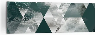 Produktbild von Bild auf Leinwand - Leinwandbild - Abstraktion modern - 160x50cm - Wand Bild - Wanddeko - Leinwanddruck - Bilder - Kunstdruck - Wanddekoration - Leinwand bilder - Wandkunst - AB160x50-3421