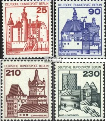 Produktbild von Briefmarken Berlin (West) 1978 Mi 587R-590R mit Zählnummer (kompl.Ausg.) postfrisch Burgen und Schlösser