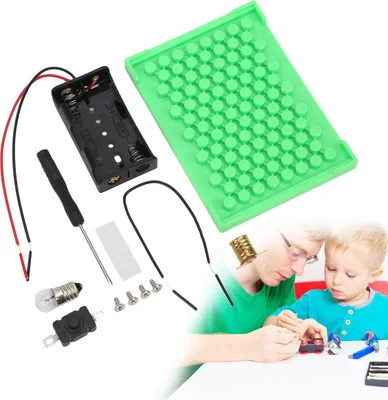 Immagine prodotto di Kit didattico fai da te per circuiti in serie paralleli Progetto di esperimento scientifico di fisica per bambini e studenti