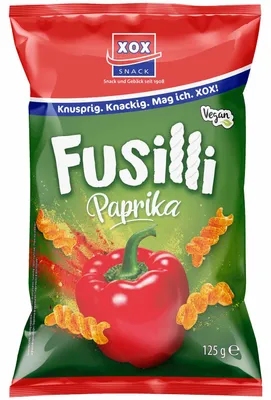 Produktbild von XOX Fusilli Paprika 125g