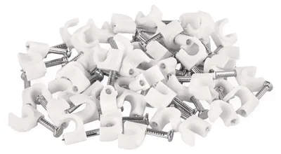 Kabelschelle 6 mm, weiss, 50 Stk