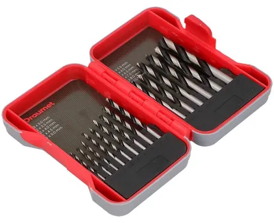 Produktbild von Holzbohrer mit Zentrierspitze Set Etui Bohrer 3/3,5/4/4,5/5/5,5/6/6,5/7/8/10 mm