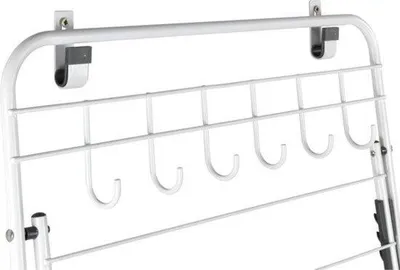 Immagine prodotto di Scaffale sospeso compatto con 6 ganci e ante regolabili