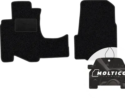Produktbild von moto-MOLTICO Vorne Fußmatten Auto Velours Autoteppiche Schwarz Automatten Set 2-teilig passend für Honda CR-V 2002-2006