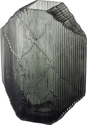 Produktbild von iittala Kartta - Glasskultpur 24 x 32 cm, Dunkelgrau