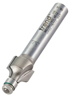 Productafbeelding van Trend mini-afruimfrees, 2,4 mm radius, 1/4 inch schacht, hardmetalen (TCT) tip