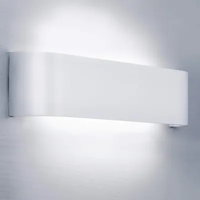 LED-Wandlampe 30x8x3 cm, 16 W, 1600 lm, kaltweiß, Aluminium, Acryl