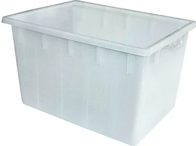 Produktbild von Kunststoffwanne/Wanne 180 Liter, LxBxH 800 x 600 x 490 mm, PE-LD Kunststoff, weiß, lebensmittelecht