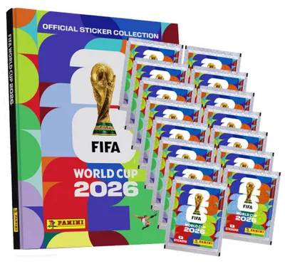 Produktbild von Fifa World Cup 2026 Sticker - WM Sammelsticker - 1 Hardcover Album + 15 Tüten